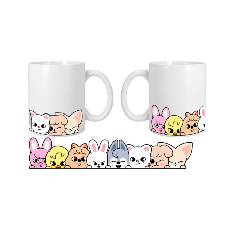Taza cerámica blanca.