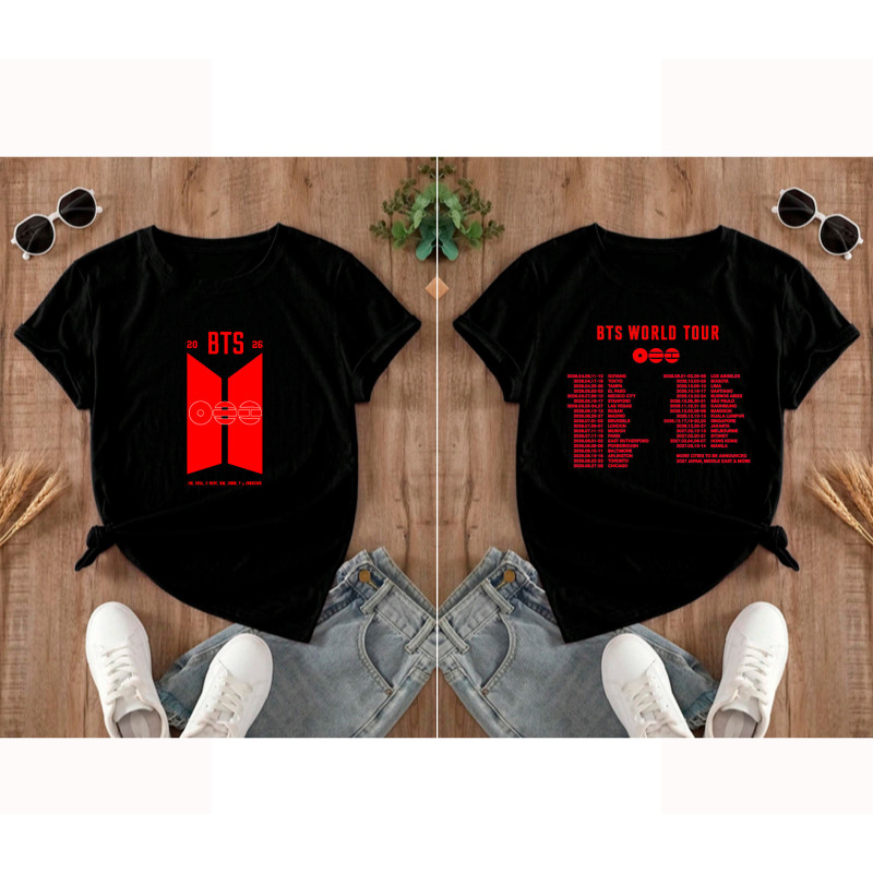 Camiseta Unisex BTS ARIRANG WORLD TOUR 2026